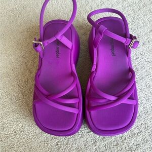 Jeffrey Campbell Purple Platform Sandals